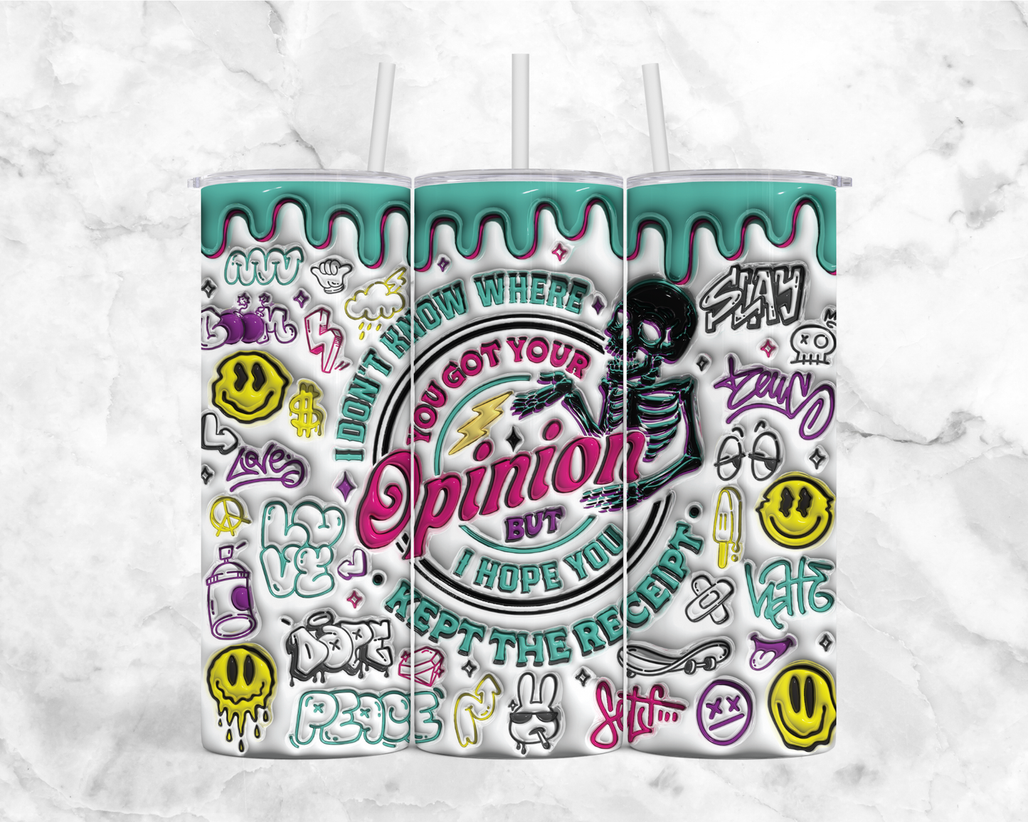 20 oz insulated stainless steel tumbler