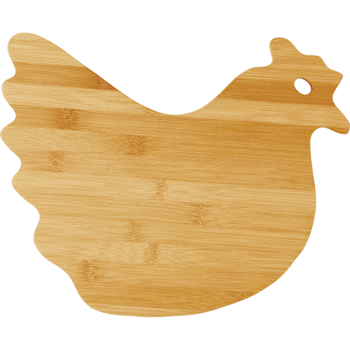 ***CHICKEN!!!!***** Bamboo Charcuterie / Hen Shaped Cutting Board 13 1/2" x 10 7/8"