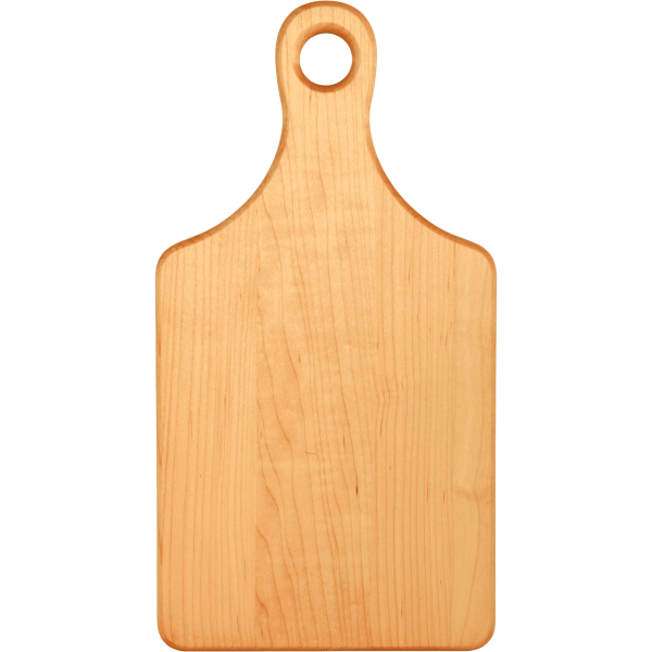 Maple Paddle Shaped Charcuterie / Cutting Board 13 1/2" x 7"