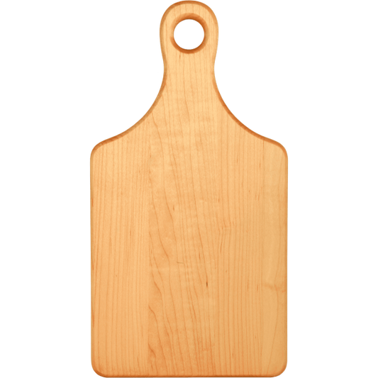 Maple Paddle Shaped Charcuterie / Cutting Board 13 1/2" x 7"