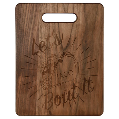 Walnut Charcuterie / Cutting Board - 11 1/2" x 8 3/4" with Cutout