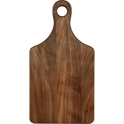 Walnut Paddle Shaped Charcuterie / Cutting Board 13 1/2" x 7"