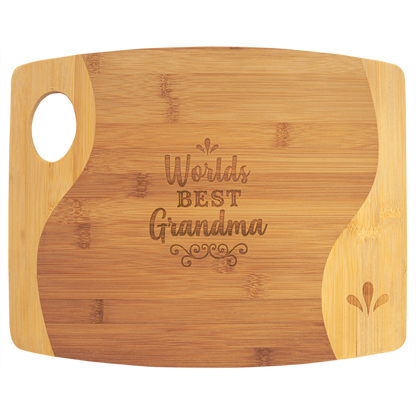 Bamboo Charcuterie / Two Tone Cutting Board