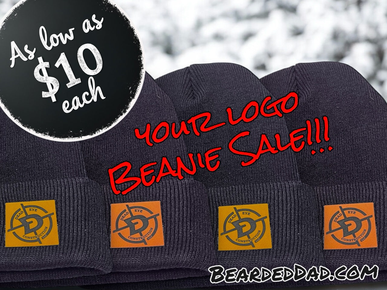 YOUR LOGO BEANIES from just $10