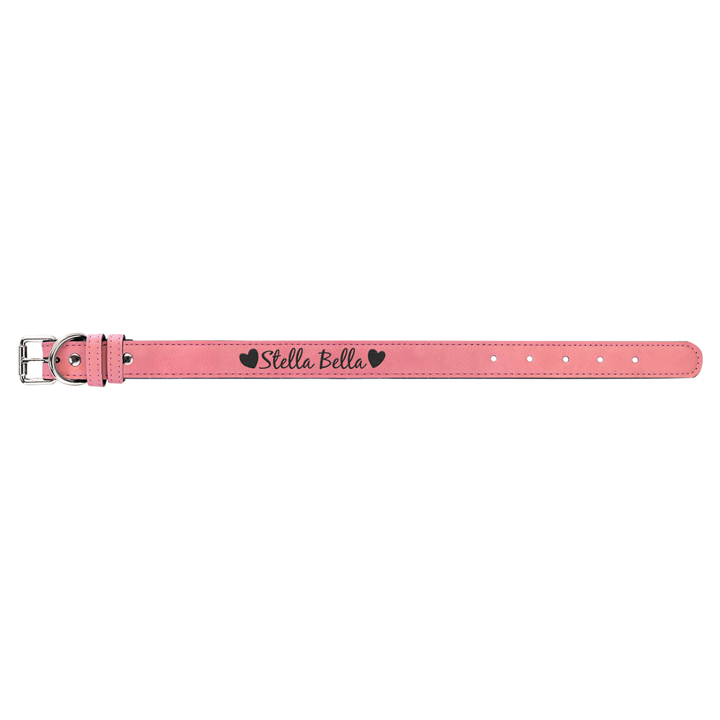 Personalized Leather Dog Collars Sized SM M L XL