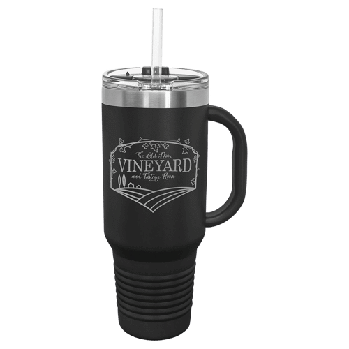 40 oz Personalized Polar Camel Tumbler with Handle and Straw