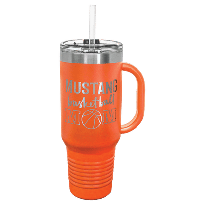 40 oz Personalized Polar Camel Tumbler with Handle and Straw