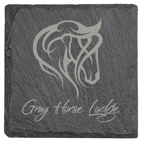 4" Square Slate Coaster