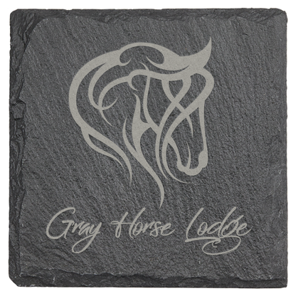 4" Square Slate Coaster